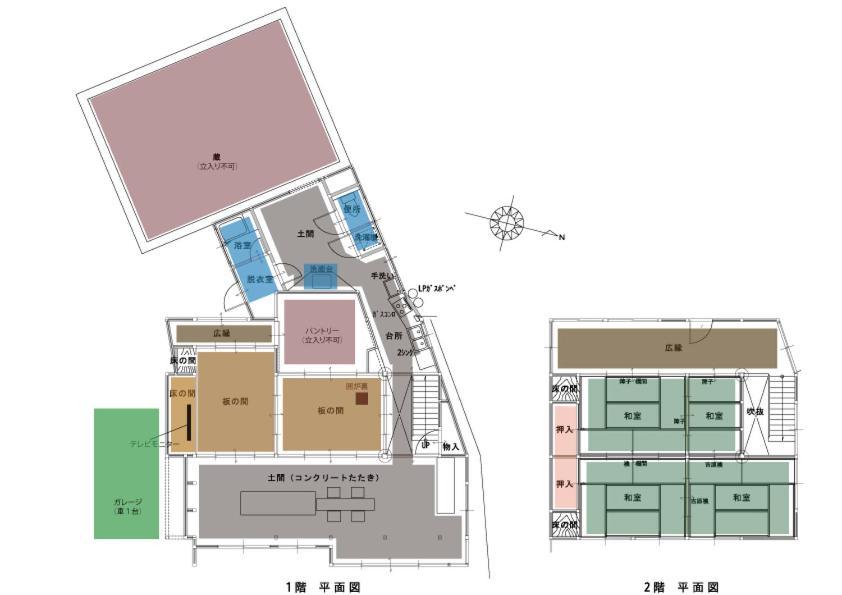 囲炉裏町家guesthouse Fujita 一棟貸切 Villa 無料駐車場 하쿠산 외부 사진